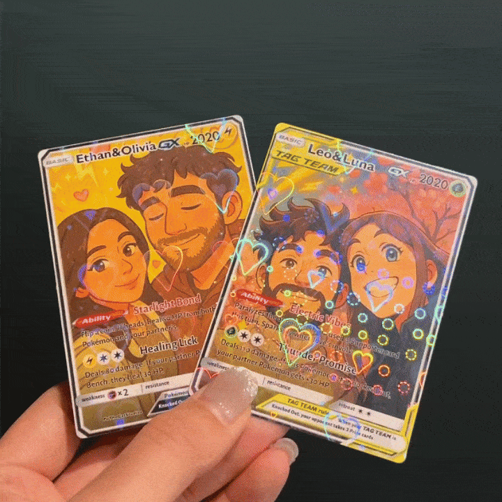 Custom Anime Pokecard For Couples